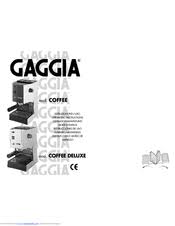 User manual | coffee gaggia manual. Gaggia Coffee Machine Manuals Manualslib