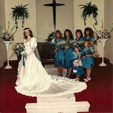 1990s Bidesmaids With Hats Google Search Vintage Bridesmaid Dresses Vintage Bridesmaids Wedding Gowns Vintage