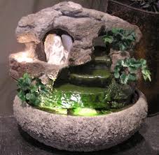 Angel Fountain W Artificial Foliage 31 Natural Creations Fontes De Agua Jardins Pequenos Fontes De Agua Interiores