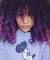 Purple Curly Hair White Girl