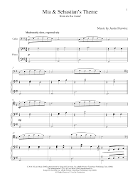 It is the mia & sebastian's theme. Mia Sebastian S Theme From La La Land Sheet Music Justin Hurwitz Cello And Piano
