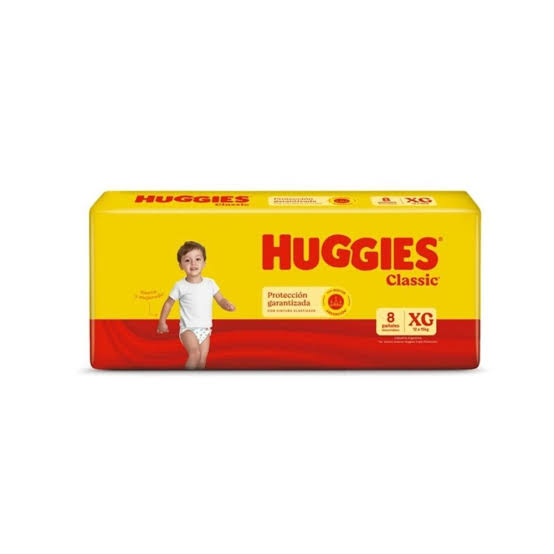 Huggies Pañal Classic XG x 8