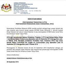 Kertas soalan ini mengandungi lima bahagian yang terdiri daripada 40 soalan. Jadual Bertulis Peperiksaan Pt3 2019 Pentaksiran Tingkatan 3 Denaihati