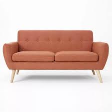Mcombo small sized electric power lift recliner chair sofa with massage and heat for small elderly people petite, 3 positions, 2 side pockets, usb ports, faux leather 7409 (small, dark brown) 4.5 out of 5 stars 230. Buy Josephine Mid Century Modern Petite Sofa Burnt Orange Christopher Knight Home Online In Turkey 53784379