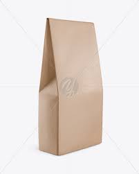 Download Kraft Matte Bag Mockup Half Side View In Bag Sack Mockups On Yellow Images Object Mockups PSD Mockup Templates