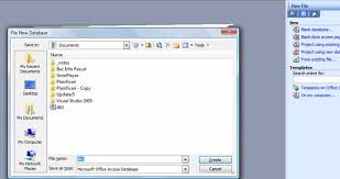 O baza de date access consta din urmatoarele. Access