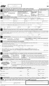 Make an appointment before going in, which will allow for obtaining a dmv id card faster. Form Dl44 Download Printable Pdf Or Fill Online Driver License Or Identification Card Application California Templateroller