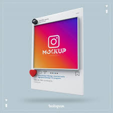 3d Instagram Social Media Mockup In 2020 Social Media Mockup Social Media Instagram Restaurant Social Media