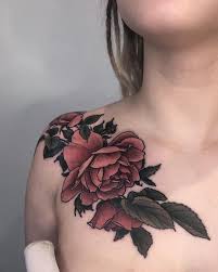 Olga Nekrasova On Instagram For Tanya I Still Do Love Tattooing Roses Done At No N Shoulder Tattoos For Women Rose Shoulder Tattoo Flower Tattoo Shoulder
