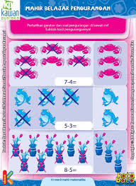 Penjumlahan adalah landasan akademis dasar yang perlu dimiliki setiap anak. Worksheet Paud Tk A B Mahir Belajar Pengurangan 6 Belajar Membaca Buku Buku Anak