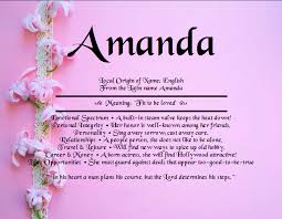 All About Amanda Name Names With Meaning Names Amanda Meaning