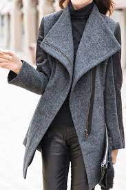 That Collar Long Zipper Both Leather And I Assume Wool On The Arms Great Details Fashion Jackets Clothes