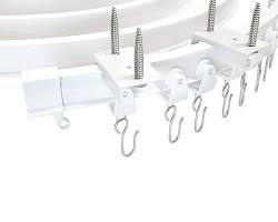 Curved ceiling hospital curtain track