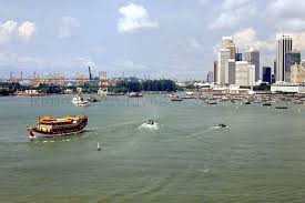 1992 Singapore Port And Raffles Place Tanjong Pagar Singapore Skyline View Places