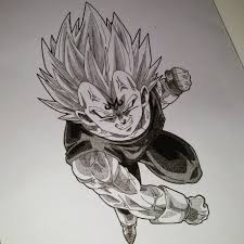 Coloringanddrawings.com provides you with the opportunity to color or print your dragon ball z vegeta drawing online for free. 8 Dragon Ball Z Drawing Of Majin Vegeta Steemit