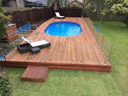 Pool Deck Merbau Glass Panels Portable Pools Pool Deck Pool Decks