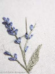Your lavender embroidery stock images are ready. Lavender Embroidered Miniature Stitch Floral