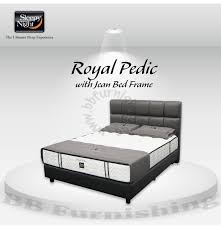 Quilt top and pillow tops are options. Royal Pedic Mattress With Jean Bedframe