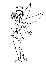 Lovely Tinkerbell In Pixie Coloring Page Netart Elfas Disenos De Unas Colores