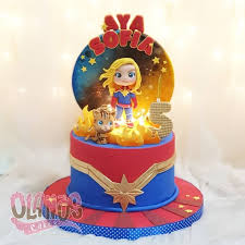 | marvel cake decorations and cake toppers. This Amazing Captain Marvel Cake Glows Between The Pages Blog