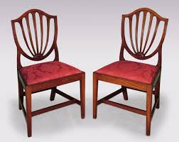 A Pair Of Hepplewhite Shield Back Dining Chairs Patrick Sandberg Antiques Dining Chairs Chair Furniture