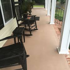 Concrete Patio After Painted With Behr Granite Grip Paint Concrete Patio Makeover Paint Concrete Patio Painted Patio