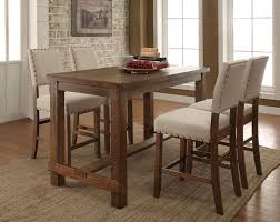 Cm3324pt 5pc 5 Pc Sania Natural Tone Finish Wood Counter Height Dining Table Set With Padded Chairs Counter Height Dining Table Set Counter Height Dining Sets Counter Height Dining Table