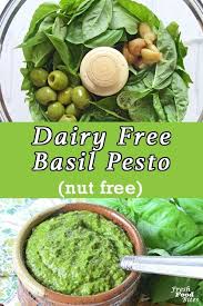 Dairy Free Basil Pesto Nut Free Fresh Food Bites Recipe Dairy Free Pesto Homemade Pesto Dairy Free