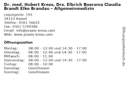 ᐅ Dr. med. Hubert Kress, Drs. Elbrich Boersma Claudia Brandt Elke Brandau