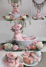 Baking soda costs a few pennies. Milk Bath Baby Session Floral Milk Bath Session 6 Month Milk Bath Session Tiffany Smith Photogr Baby Girl Photography Photographing Babies Baby Milk Bath