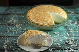 This sugar free coconut cream pie recipe has a light and flaky gluten free crust with a smooth creamy filling. Sugar Free Coconut Cream Pie Gluten Free Low Carb Yum