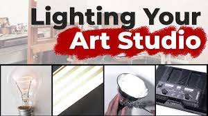 How To Light Your Art Studio Youtube In 2021 Art Lessons Free Art Art Studio At Home