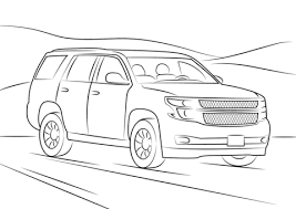 Color away as blaze and aj go on adventures. Chevrolet Blazer Coloring Page Free Coloring Library
