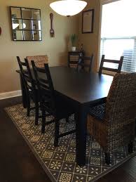 Ikea Stornas Table In Black Brown With Kaustby Side Chairs Also Black Brown End Chairs Are Safavieh Wicke Wicker Furniture Ikea Dining Room Dining Table Black