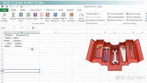 If you're using windows, you'll find it under microsoft office in the windows menu. Using The Trim Clean Functions To Fix Data In Excel Video Lesson Transcript Study Com