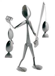 Stuff She Buys Forked Up Figurines Cutlery Art Spoon Art Scrap Metal Art