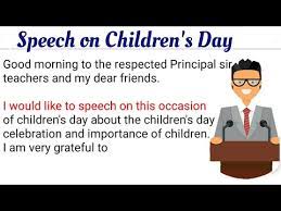 Children s day speech in english2020 november 14th speech english children s day speech. Childrens Day Speech For Teachers