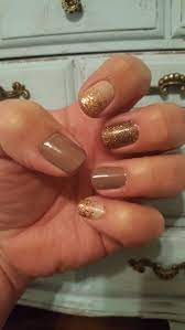 Upper East Side Sahara Jewel Giza Sands With Coming Up Rose Gold Overlays Color Street Nails Rose Gold Nails Acrylic Rose Gold Nails
