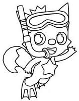Baby Shark Para Colorear