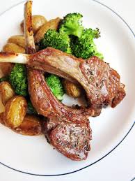 Broiled Lamb Chops With Roasted Potatoes And Broccoli Simple Sundays Lamb Chops Meat Dinners Lamb Chop Recipes