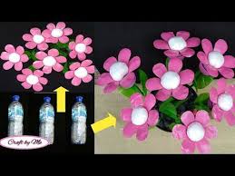 Potong botol bekas minimal 1/3 bagian dari atas. Cara Membuat Bunga Dari Botol Bekas Kreasi Botol Bekas Bottle Craft Ideas Youtube Ide Kerajinan Kerajinan Botol Kerajinan Botol Plastik