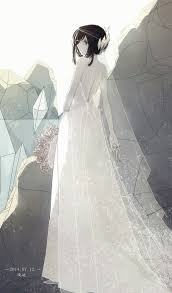 Asdfghjkl She Looks Like She S In A Wedding Dress So Cuteeee Jardins Cinzentos Anime Imagem De Anime