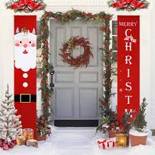 Perfect to poke in your christmas tree, garland, or wreath! Amazon Com Christmas Decorations Outdoor Clearance Porch Sign Christmas Banners With Merry Christmas And Lovely Santa Claus For Indoor Front Porch Decor Clearance 12x71inch Garden Outdoor
