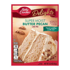 Bake your own from scratch or get a head start with our cake mix; Betty Crocker Super Moist Delights Butter Pecan Cake Mix 15 25oz 432g American Fizz
