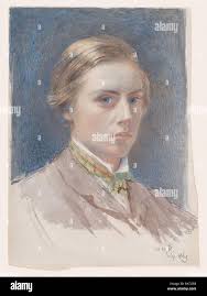 Self-portrait, aged 21. Artist: Sir William Blake Richmond (British, London  1842-1921 London). Dimensions: Sheet: 9 × 6 in. (22.9 × 15.2 cm). Date:  1863. The subject of this intense image was named