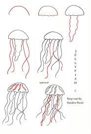 How to draw a fish easy? Jellyfish Friday Fun And Easy Landscape Challenge Funandeasylandscape Step Out Zensations Youtang Jellyfish Drawing Jellyfish Painting Watercolor Jellyfish