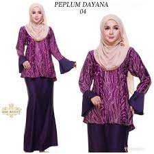 Baju kurung moden peplum minimalis baju raya 2019 fesyen sumber : Baju Raya 2021 Design Peplum Dayana Facebook