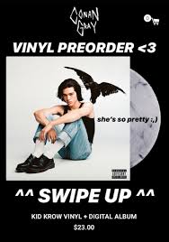 Conan Gray On Twitter U Can Preorder The Kid Krow Vinyl Right Now She S Marble N She S So Pretty Fuck Here S Da Link Https T Co Wxzwsslpk9 Https T Co Grhfclgld1 Https T Co Kfgyxn5cri