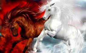 Maybe you would like to learn more about one of these? Hd Wallpaper Horses Splendid White And Red Horse Fantasy Art Hd Wallpaper Wallpaper Flare