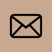 The handmade aesthetic isn't limited to little boutiques; Mail Icon Beige Ios Icon Iphone Wallpaper App Iphone Icon